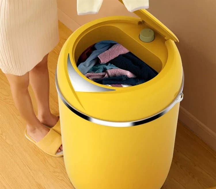 Mini washing machine, small household semi-automatic single barrel shoe brush machine