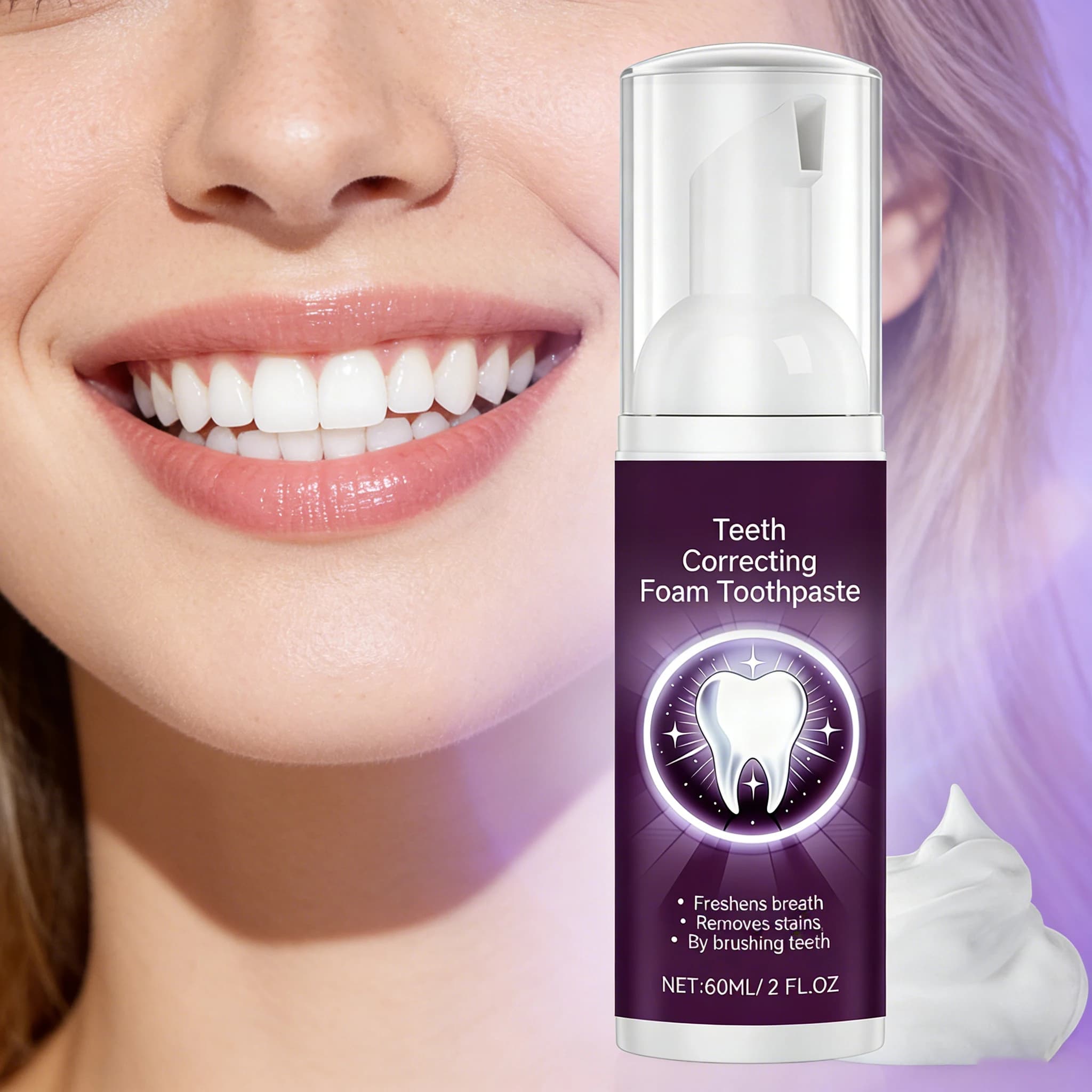 AMZ 60ml toothpaste, Oral Hygiene Tool, Cleaning and Whitening of the Tooth, Fresh Food, Dentale Care