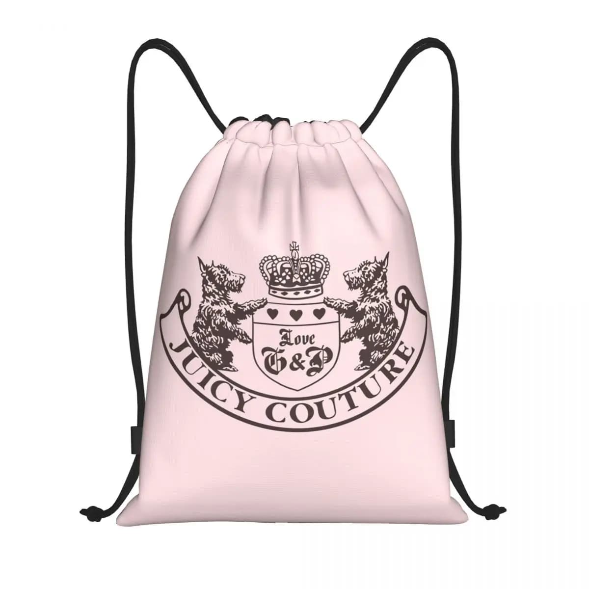 Zaini Y2k Juicy Couture Crest, borse multifunzione con coulisse, borse per scarpe, borse per libri per uomo, donna, studenti