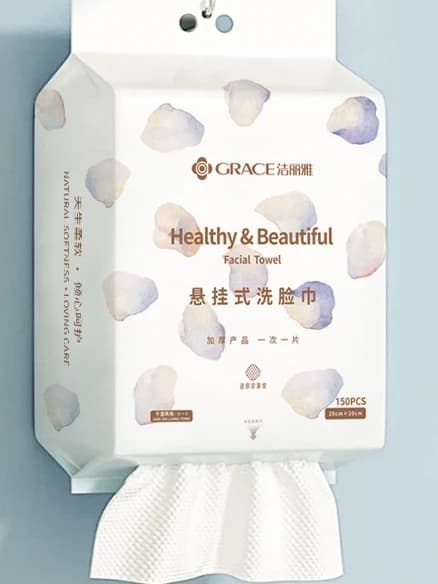 Towels Faced Mirrors and Softs with Pearl Pattern, Double Use Dry and Bagnate, for Removing Mask and Cleaning, Family Pack