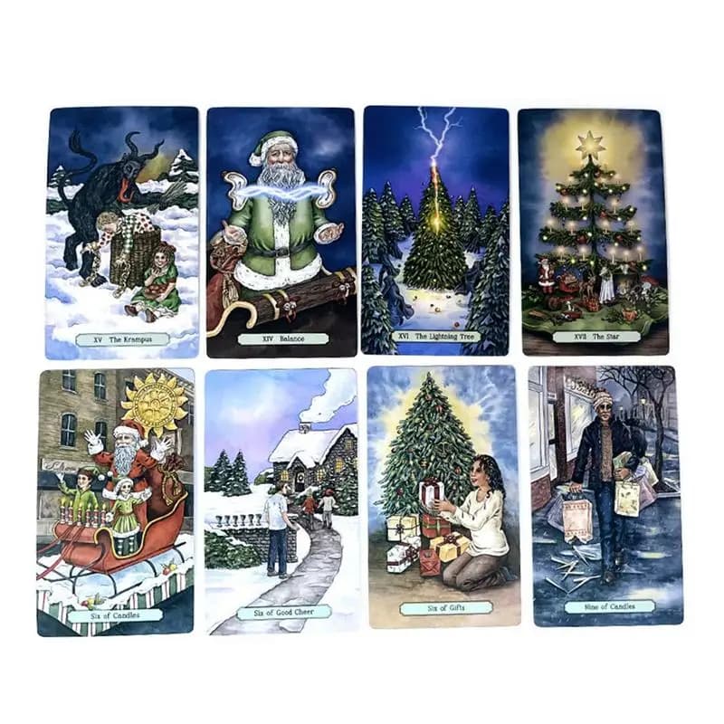 78pcs carte dei tarocchi di natale Fate divinazione carta dei tarocchi mazzo dei tarocchi divinazione Fate Oracle Card per il gioco da tavolo di intrattenimento del partito