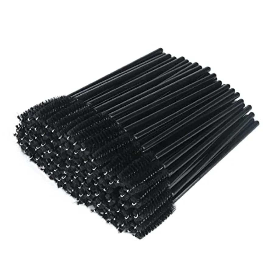 50pcs Disposable Eyelash Brushes, Mascara Wands Applicator Makeup Kits, Eyelash Spoolies Brushes for Lash Extensions, Eyebrow G