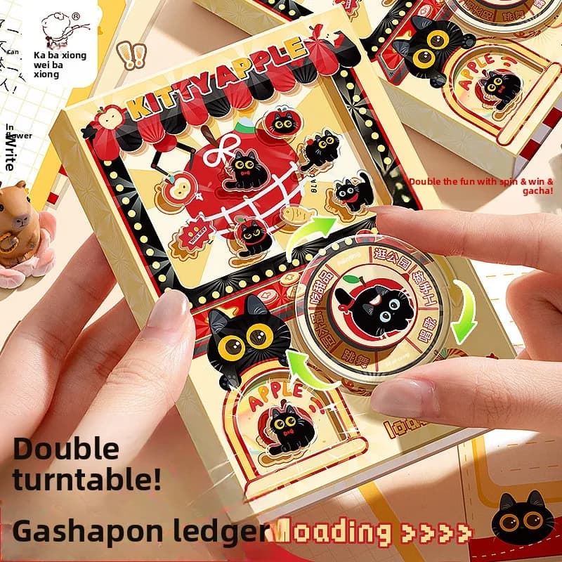 Macchina Gashapon a Forma di Capibara, Taccuino Tascabile, Diario Carino per Ragazze, Aspetto Accattivante, Scrapbook Creativo Portatile Fatto a Mano