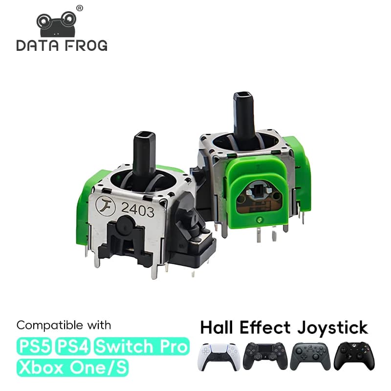 DATA FROG Sostituzione 2 pezzi Joystick 3D Stick analogico per PS5/PS4/Switch Pro/Xbox One/Serie Controller Parti di riparazione Accessorio
