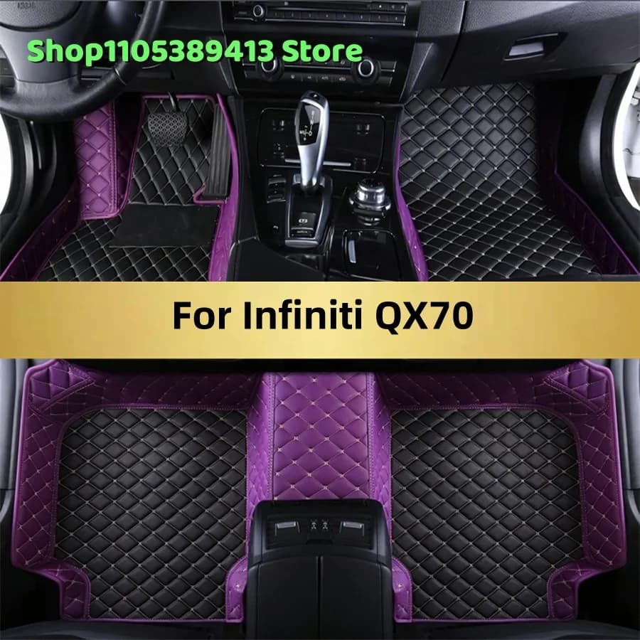 Tappetini auto personalizzati per Infiniti QX70 2013 2014 2015 2016 2017 2018 2019 2020 Accessori per tappetini auto Tappeti Auto