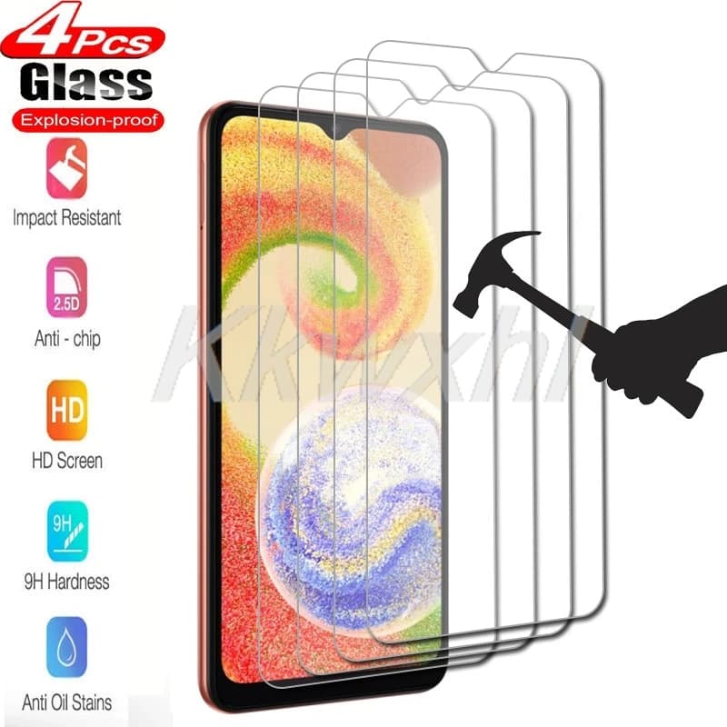 4PCS per Samsung Galaxy A03 A04 A05 A05s A12 A13 A14 A15 A21S A22 A30 A31 A32 A33 A34 A35 Pellicola protettiva in vetro temperato