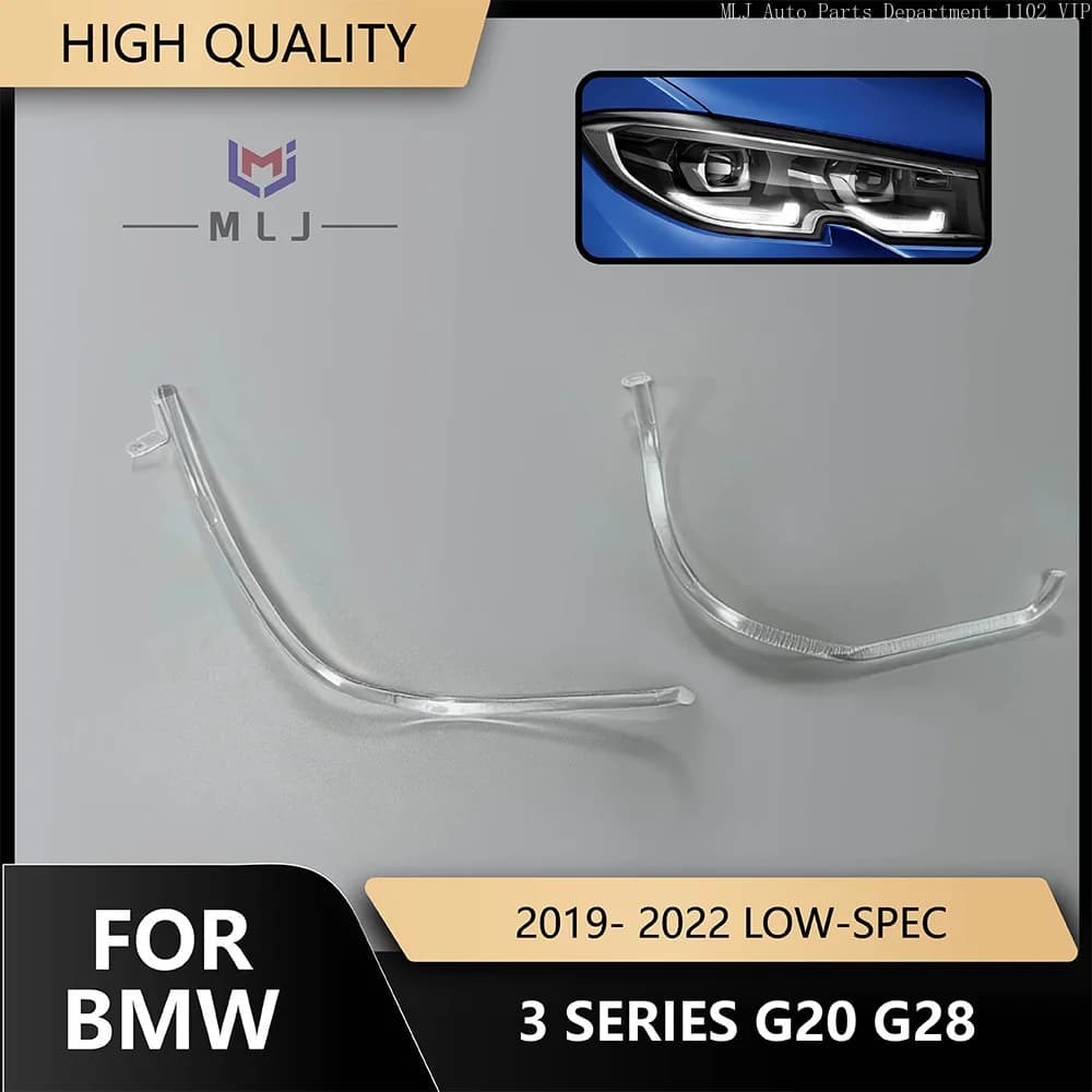 Acrylic Tube For 2019-2022 BMW 3 Series G20 G28 Low Version LED Headlight DRL Light Lines DRL Light Guide Strip Car Accessories