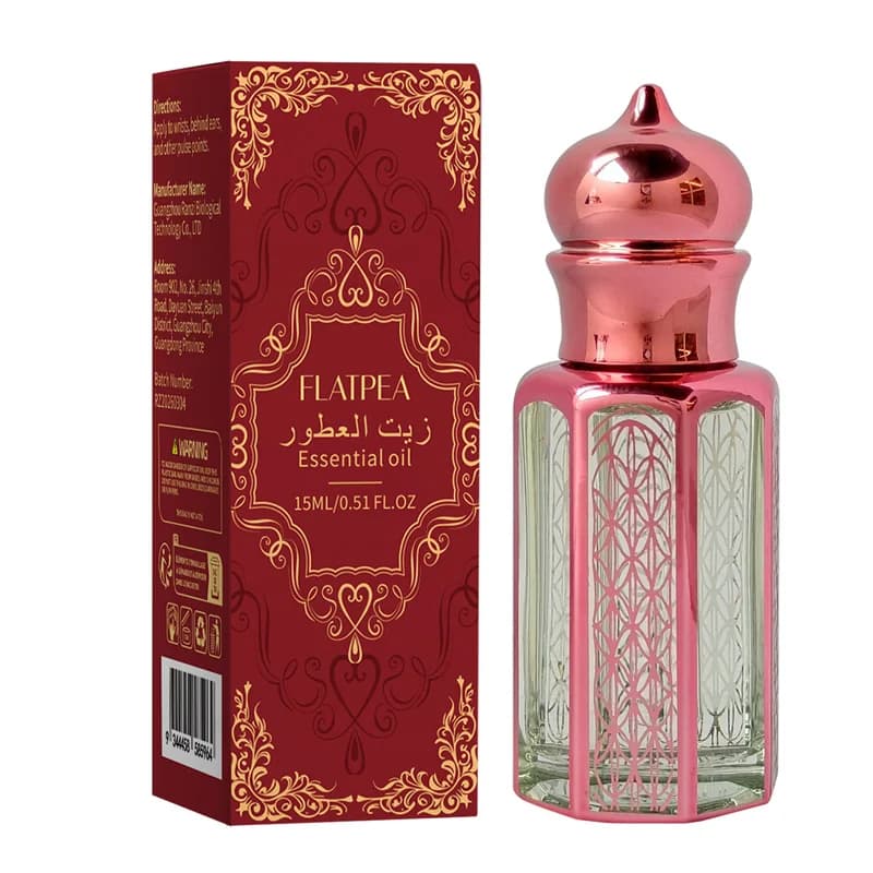 Olio Profumato Arabo Concentrato 15ML Oud & Tè, Fragranza Mediorientale a Lunga Durata, Profumi Arabi Originali