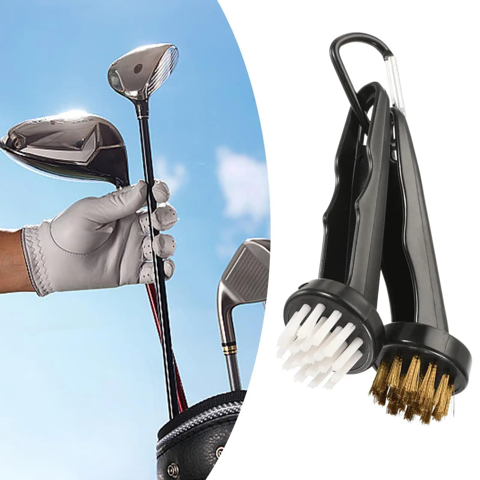 Golf club groove cleaning brush, sturdy plastic tool, golf accessories and golf supplies