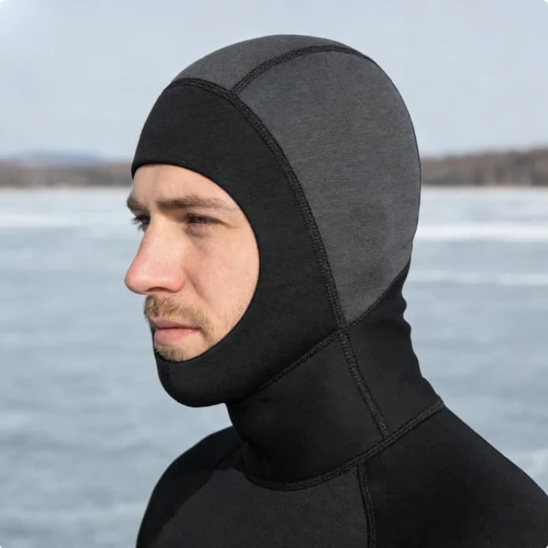 3mm Neoprene hood for Diving, UV protection for Men and Women, Essential for Surfing, Kayaking and Snorkeling in Cold Water
