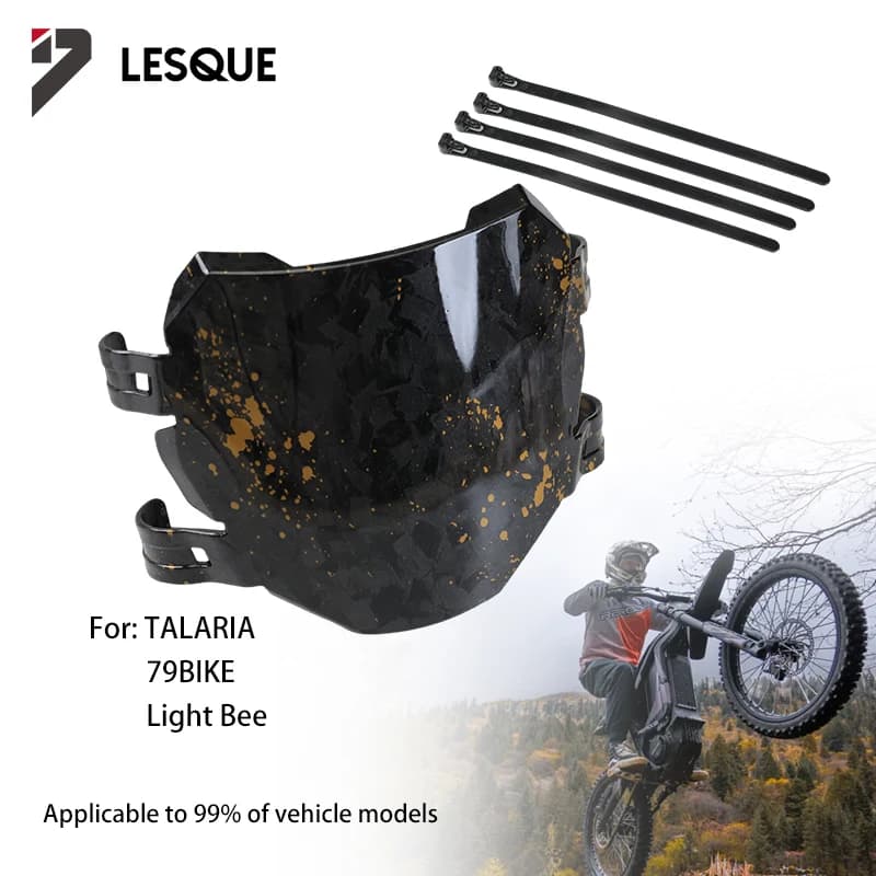 LESQUE Pit Dirt Bike Numero di Licenza Anteriore Targa Copertura In Plastica Per Talaria Sting Light Bee XS Bici Elettriche Parti In Fibra di Carbonio
