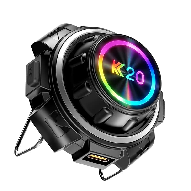 K20 Motorcycle Helmet Intercom Headset Wireless Hands-free Call Waterproof Music Player Speaker with Ambient light Earphone