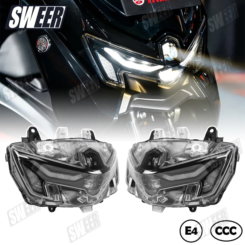 Faro LED per Moto Adatto a Yamaha MAX155 V3 2025 Gruppo Faro Anteriore Accessori Modificati