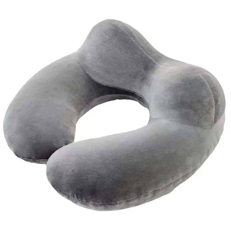Cuscino da Viaggio a Forma di U A04G, Cuscino Gonfiabile per il Collo, Protezione Vertebre Cervicali, Accessori da Viaggio, Cuscino Comodo per Dormire
