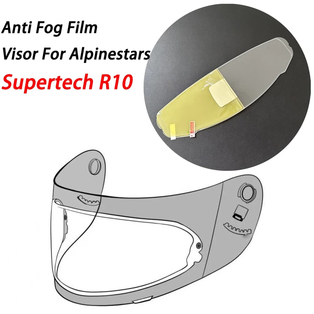 Visor Film Anti Fog Motorcycle Helmet for Alpinestars Supertech R10 Moto Helmet Accessories Antifog Lens Film