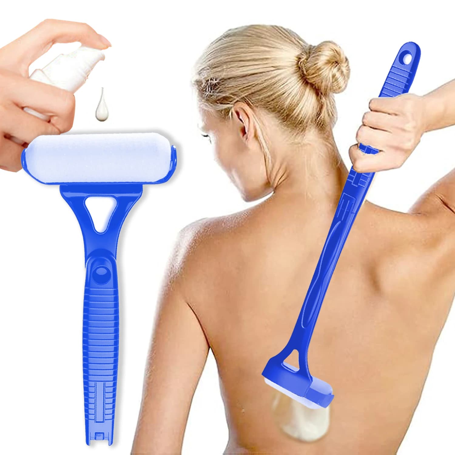 Detachable & Foldable Lotion Applicator for Back & Body - Massage Tool, Portable Storage