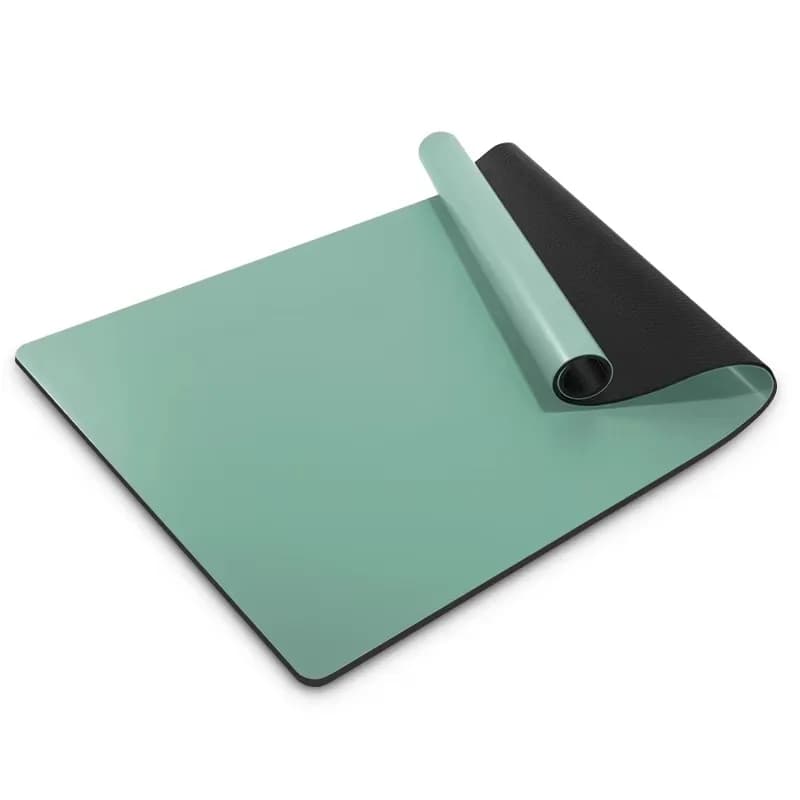 Customized Eco-Slip Yoga Mat, 4 mm-5 mm thick PU natural rubber, targeted for exercise and exercise