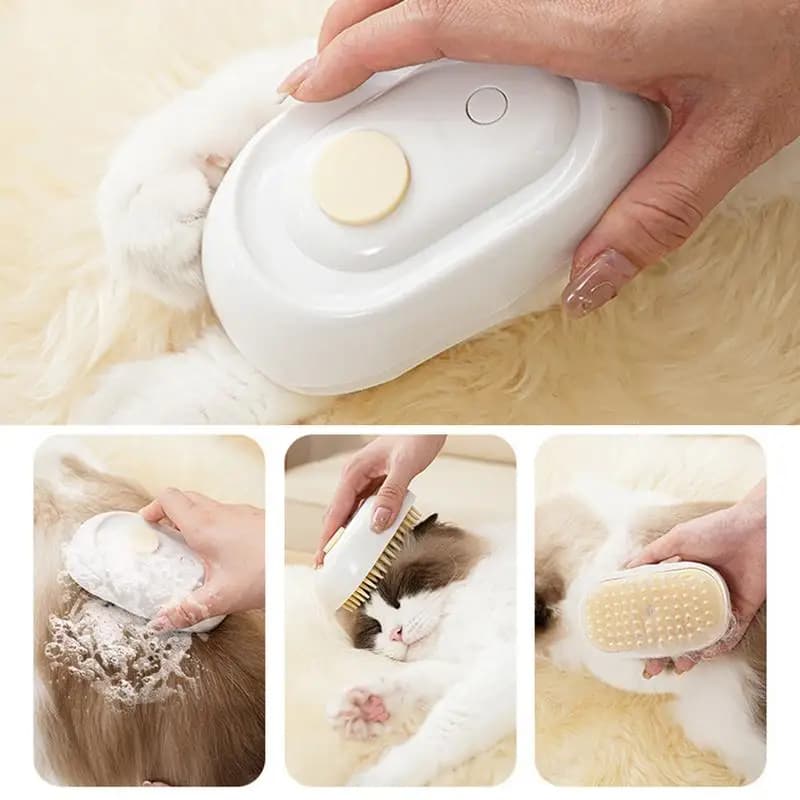 Spritz Defur Pettine Per Cani Multifunzionale Vapore Spazzola Per Gatti Pulizia Gatto Forniture Per Massaggio Rimozione Dei Capelli Del Cane Pet Grooming Pettine Gatto