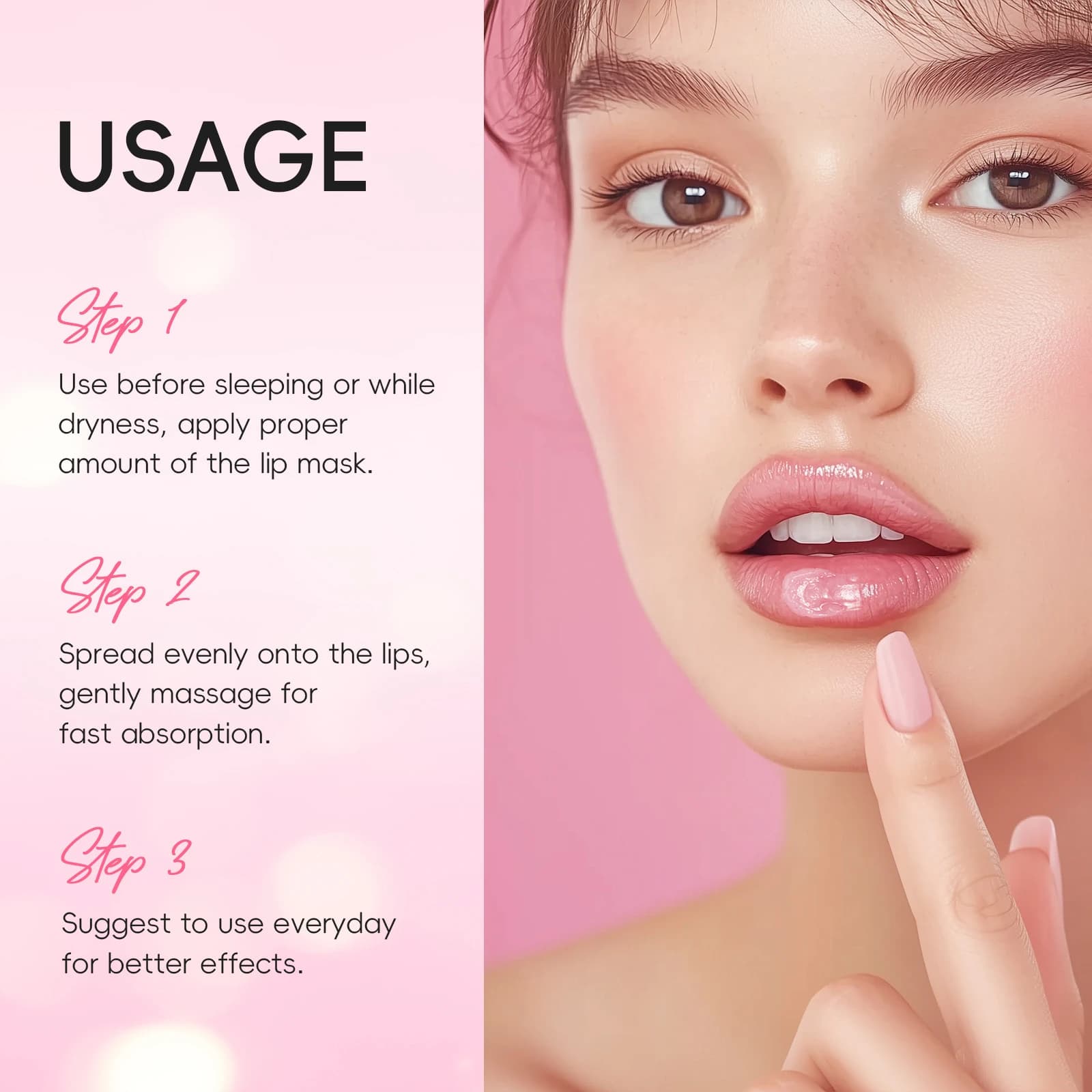 LAIKOU Care Labbra at Cherry Flowers, Intensive Lip Lip Mask for Lip Dryers, Balm Repairer 15g Tubet Night Treatment