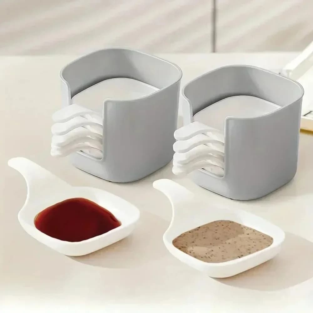 Set di Piattini per Salse, Contenitori per Condimenti, Piattini per Snack, Piatti per Salsa di Pomodoro, Accessori da Cucina