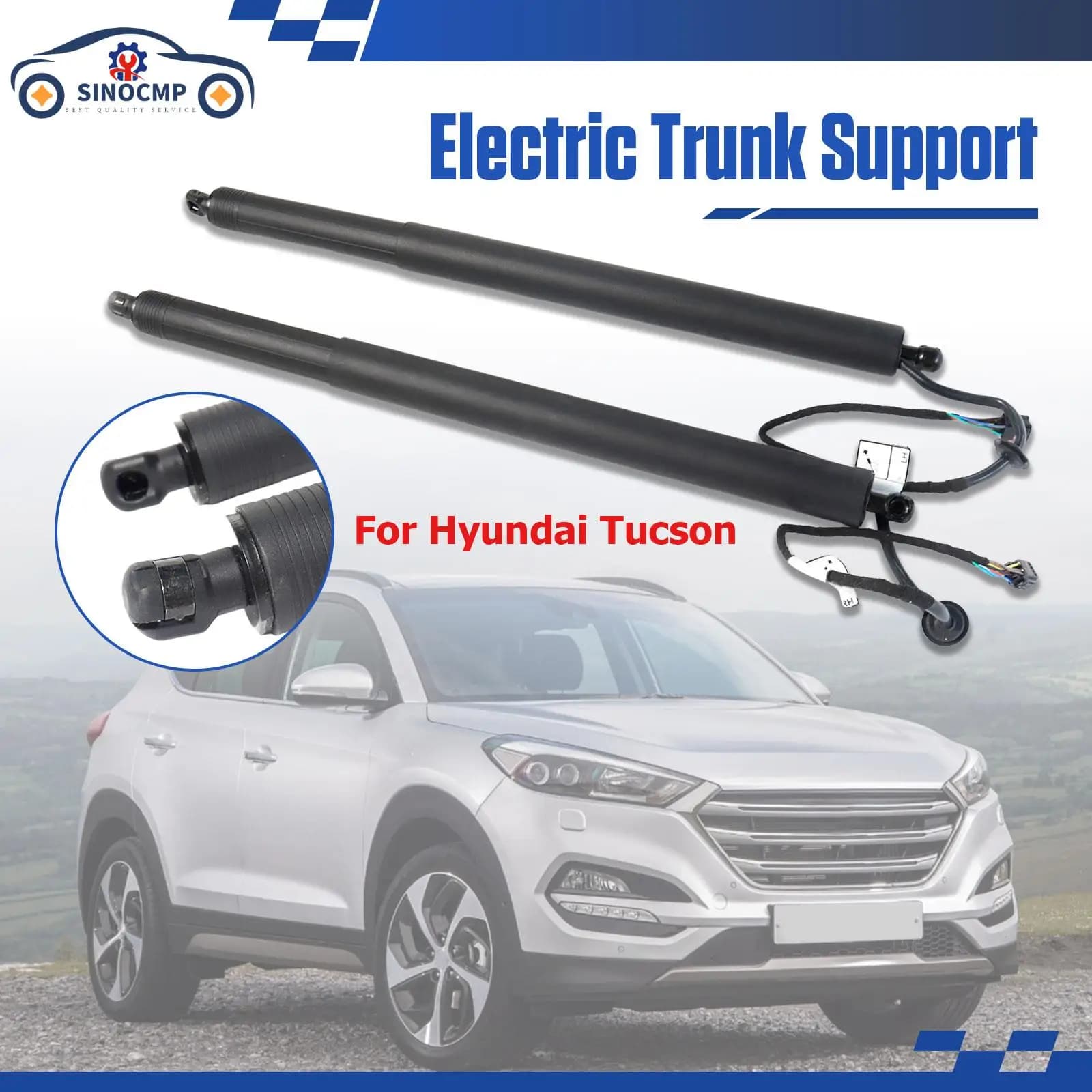 81770D3100 81770D3100L 81781F8000 81780D3100R 1 paio di supporto elettrico per bagagliaio portellone posteriore supporto per ascensore elettrico per Hyundai Tucson