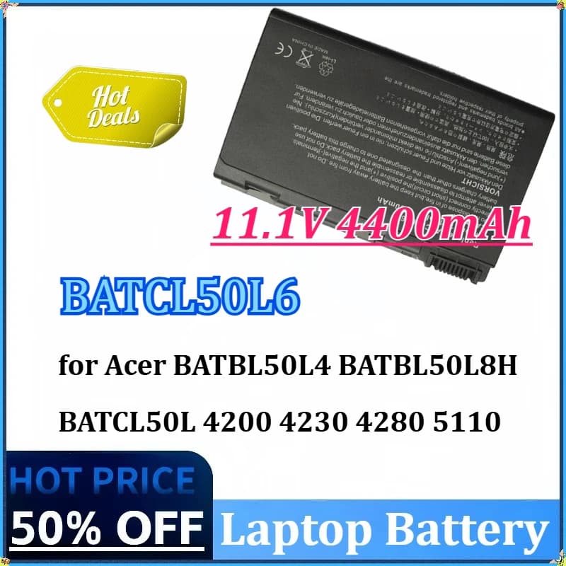 Nuovo BATCL50L6 11.1V 4400mAh 6 celle Batteria del computer portatile per Acer BATBL50L4 BATBL50L8H BATCL50L 4200 4230 4280 5110 5630 BT.00403.008