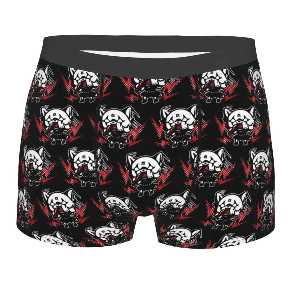 Pantaloncini boxer personalizzati con stampa 3D di Retsuko per uomo, mutande traspiranti
