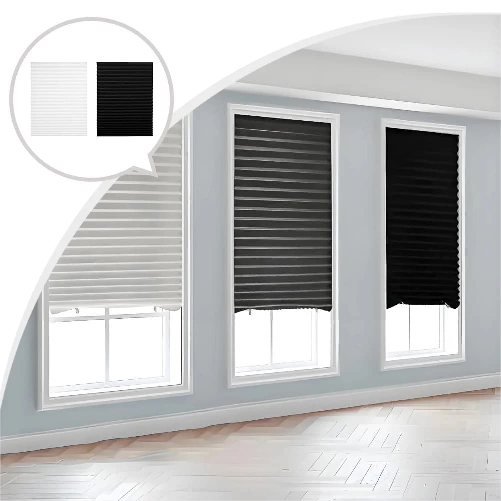 Pleated Curtains High Blackout Non-woven Pleated Curtains Home Blackout Curtains Curtain Blackout Paper Pleated Blinds New