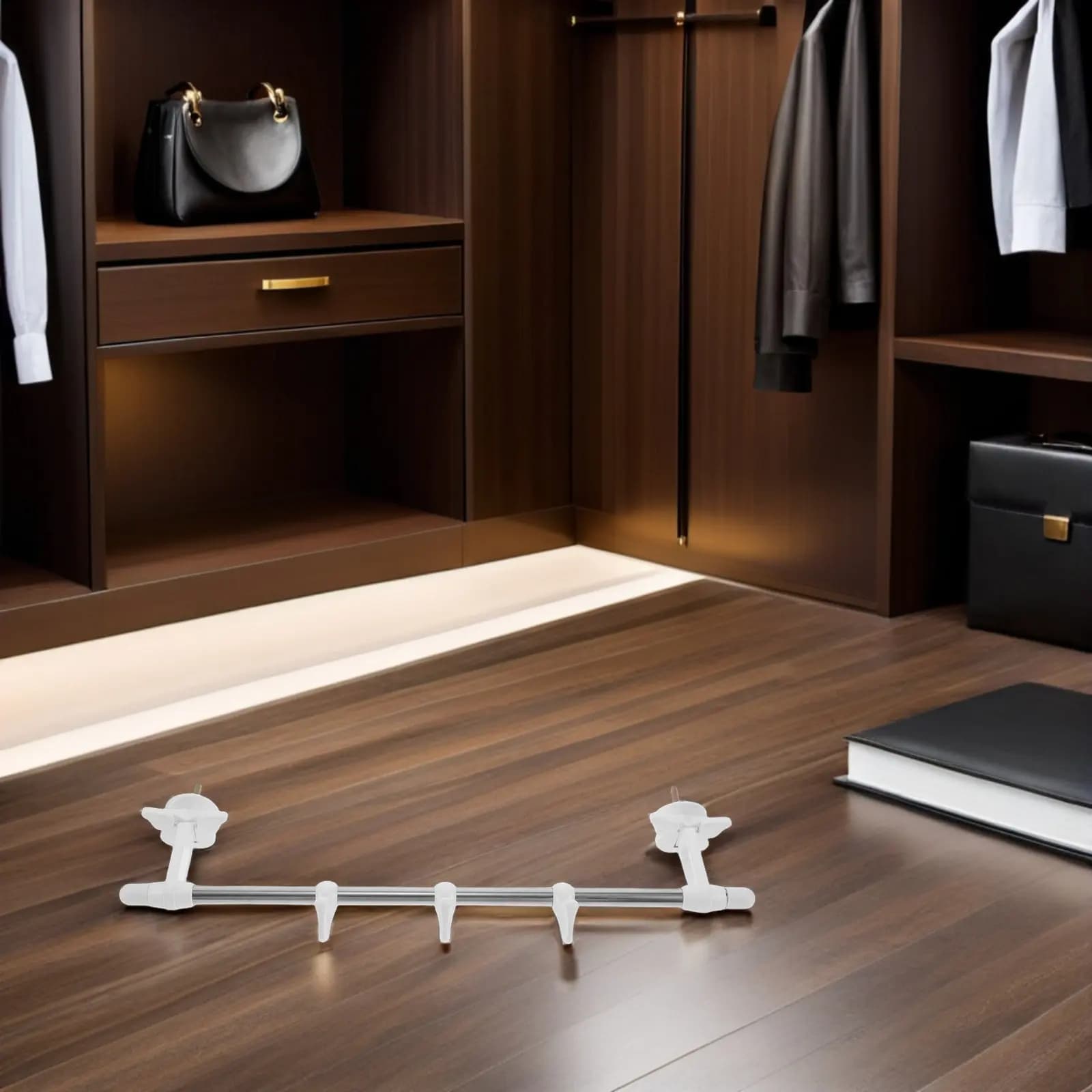 Radiator Dryer Rack 3-Hooks No-Drill Clothes Drying Hanger Over Radiator Towel Holder Stainless Steel Laundry Rail for Shirts