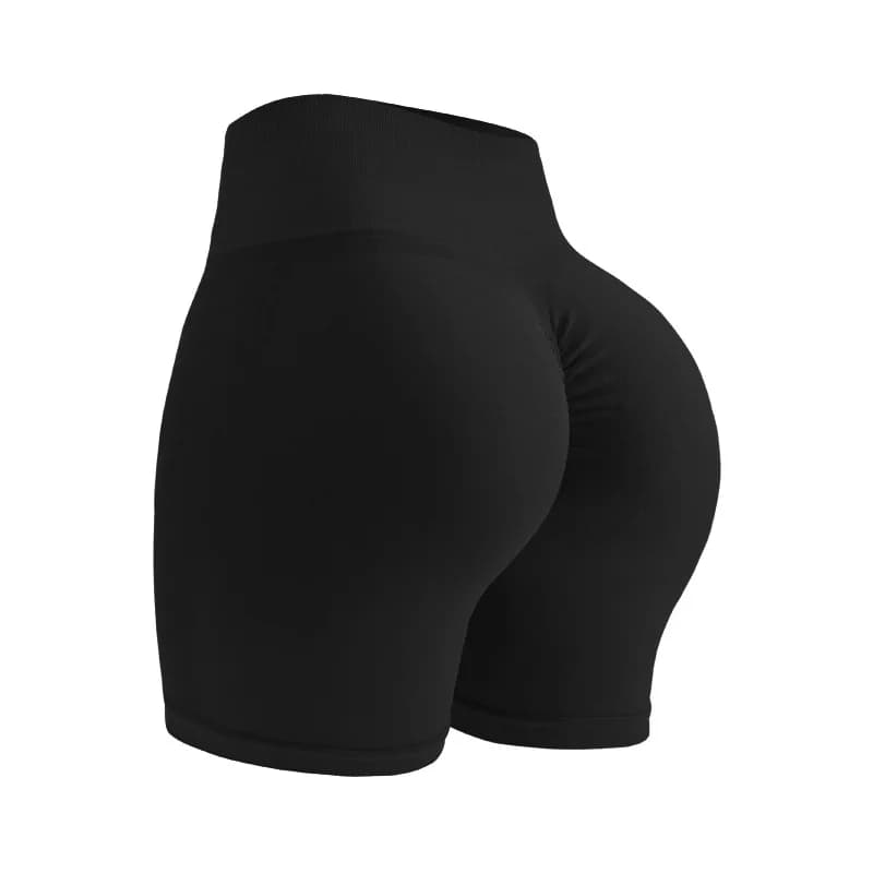 Women's seamless high waist yoga shorts, push-up effect, for racing, cycling and fitness