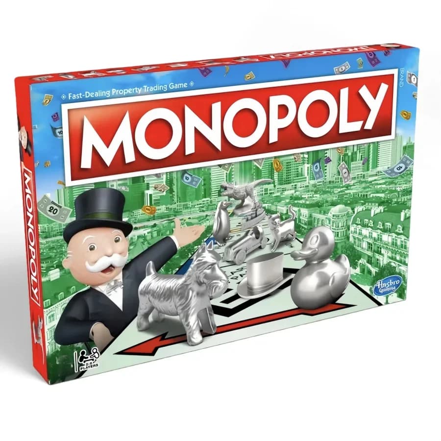 Gioco da Tavolo Classico Hasbro Monopoly Real Estate Tycoon, Gioco di Strategia per Famiglie e Feste, Puzzle Interattivo