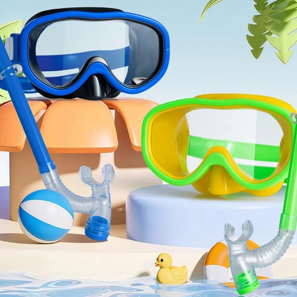 Eyewear Snorkel Set Anti-fog UV Protection Swimming Goggles Professional No Leaking Children Surfing Glasses Diving