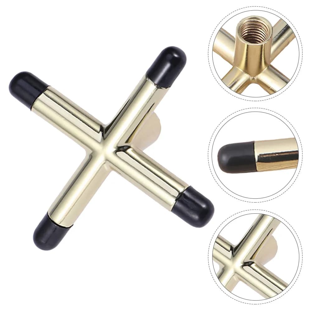 Set di 3 Pezzi Portatili e Leggeri per Ricambio Testa Ponte Stecca da Biliardo/Snooker, a Forma di Croce, Antiscivolo, Accessori per Poggiatesta Stecca da Biliardo