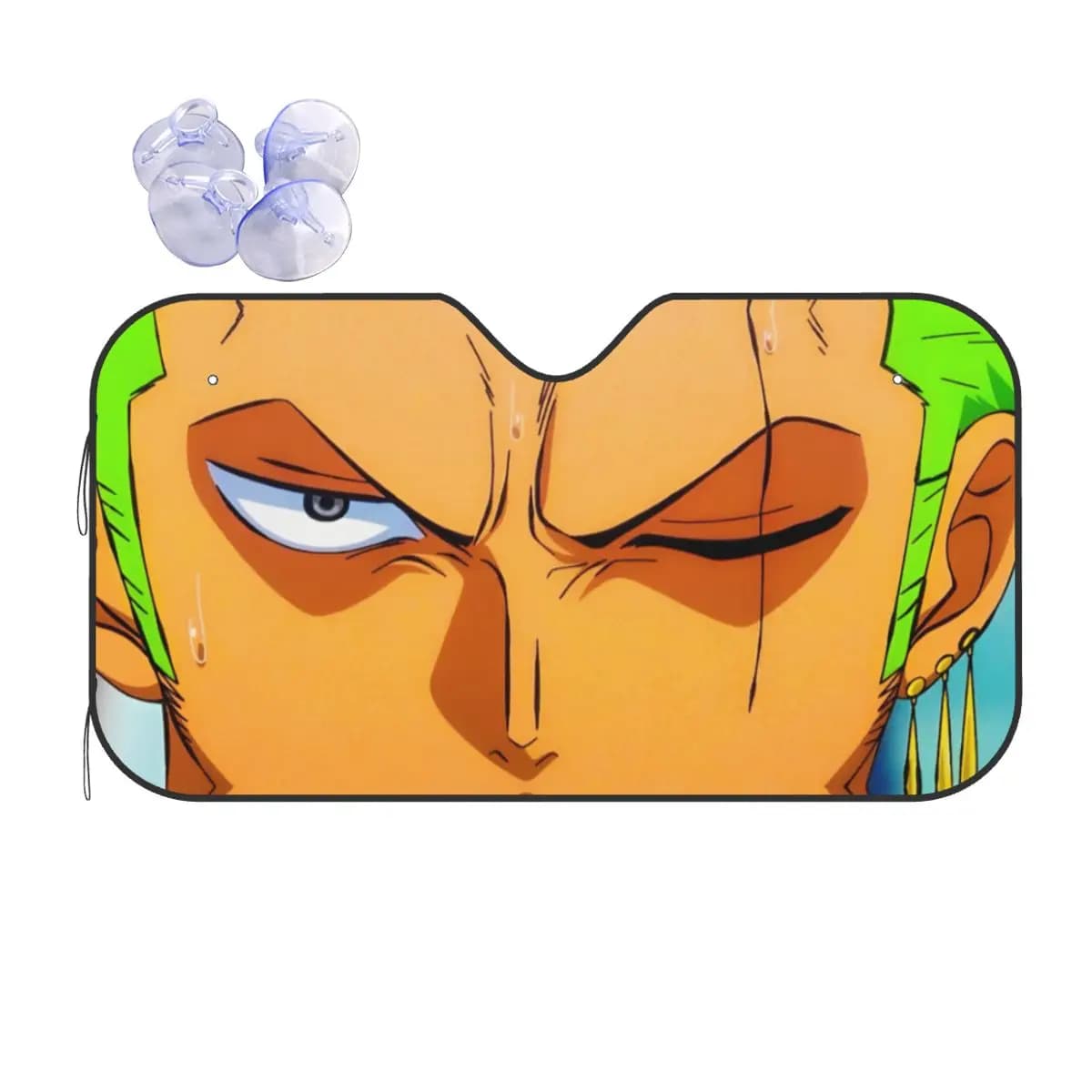 Parasole universale per parabrezza auto One Piece Zoro Eyes 70x130cm, copertura per parabrezza auto, accessori auto