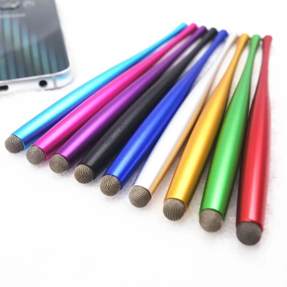 2Pcs Lightweight Stylus Pen Slim Waist Ergonomic Design Premium Metal Touch Screen Pen for Tablets Phones Drawing Note Taking