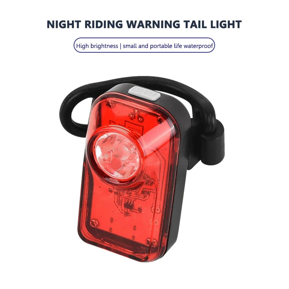 Lampada posteriore per Mountain Bike 3 marce USB ricaricabile avvertimento fanale posteriore per bicicletta fanale posteriore a LED accessori per biciclette