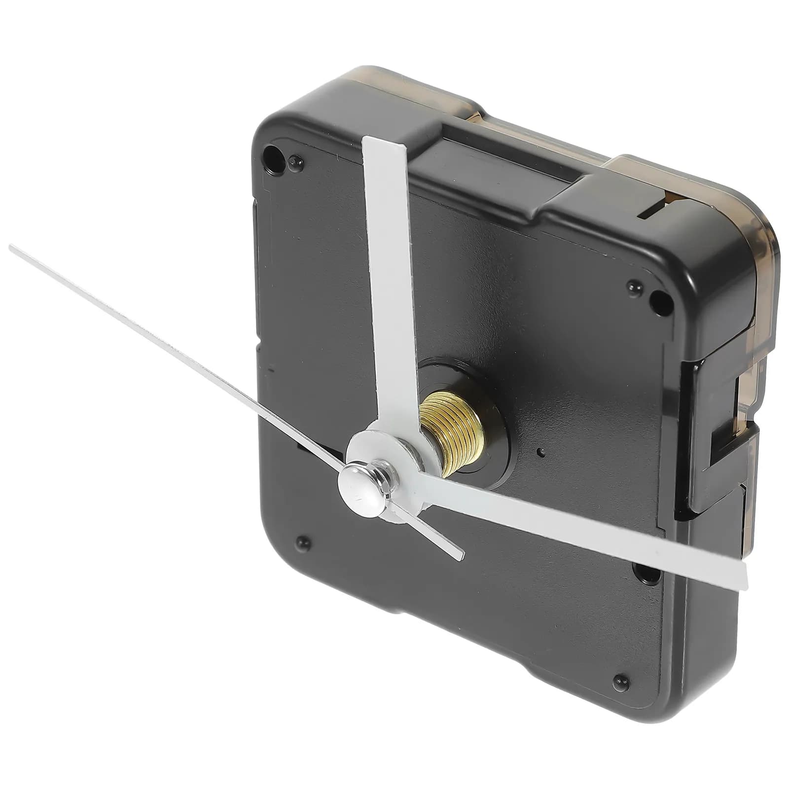 Set di 1 meccanismo silenzioso in plastica per orologio al quarzo, kit di riparazione, movimento a batteria per orologio da parete, ricambio per fai da te e creazioni artigianali