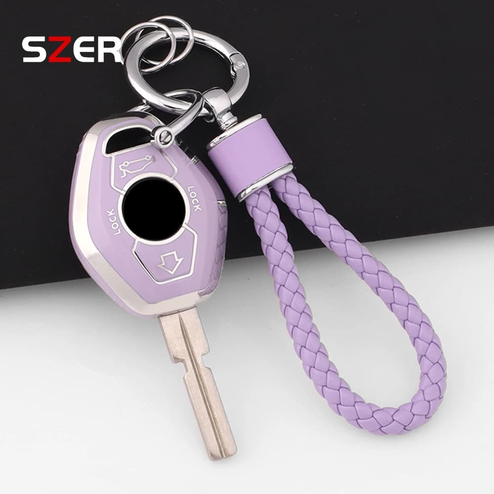 NUOVA TPU Chiave A Distanza Dell'automobile Della Copertura Della Cassa Per BMW EWS X3 X5 Z3 Z4 1 3 5 7 Serie E38 E39 E46 Protetto Borsette Fob Portachiavi Accessori