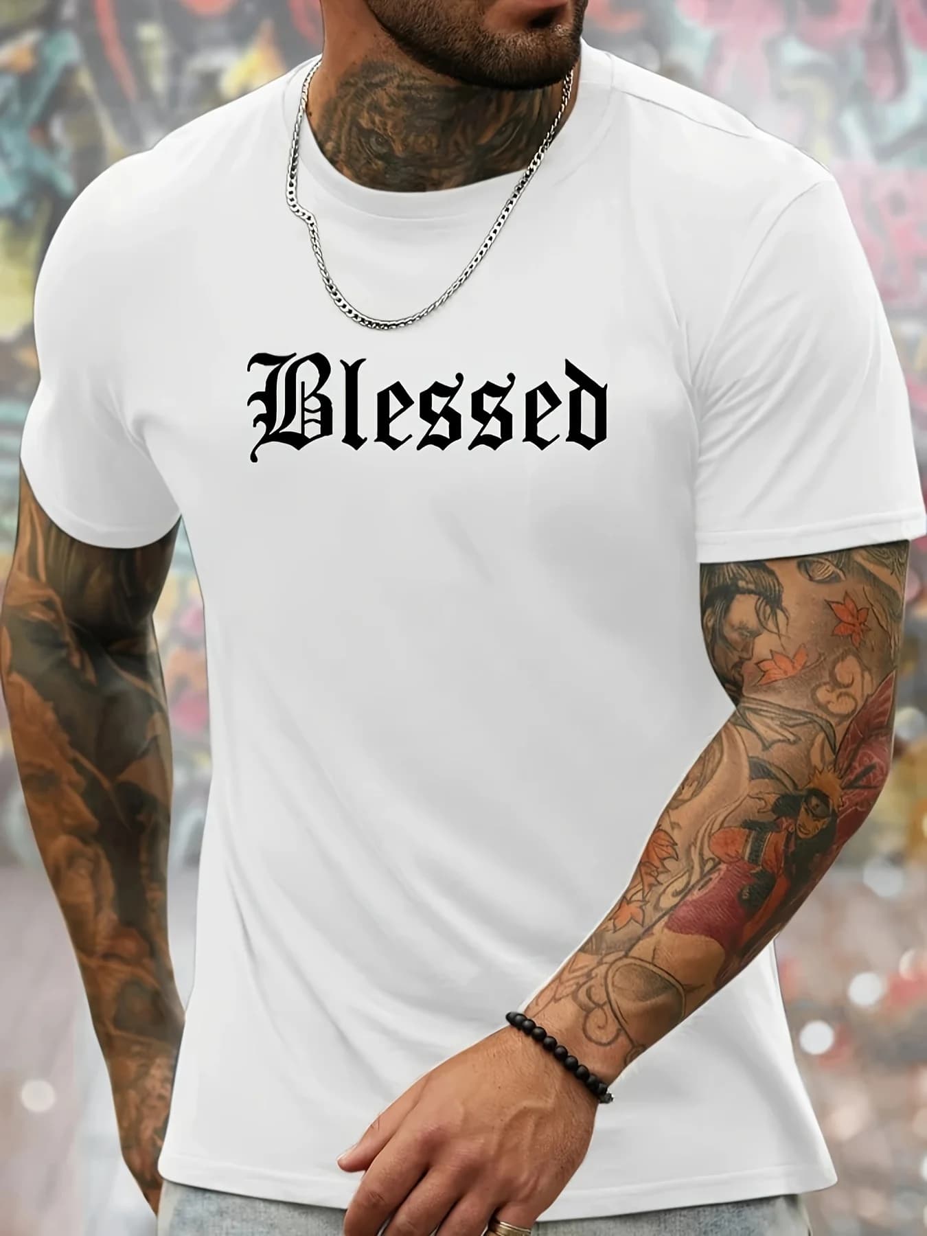 T-shirt da uomo alla moda con girocollo con divertente stampa inglese, umoristica e spiritosa, adatta sia per l'abbigliamento primaverile ed estivo