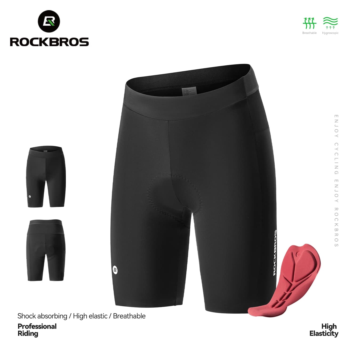 Breathable ROCKBROS Cycling Shorts, Lightweight, for 5-6 hours Guide, Summer Sports Salopette