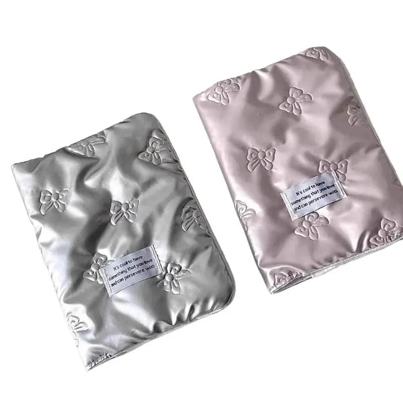 /Vly/Pink Silver Passport Cover PU Multi-function Certificates Passport Bag Bowknot Anti Theft Card Holder Creative
