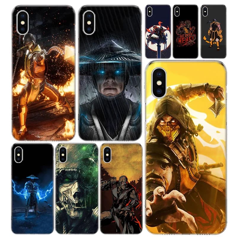 Mortal Kombat Phone Case Cover For iPhone 11 12 13 Mini 14 15 Plus 16 Pro Max 17 Air 7 8 + SE Art Customized Fundas 11 12 13 Min