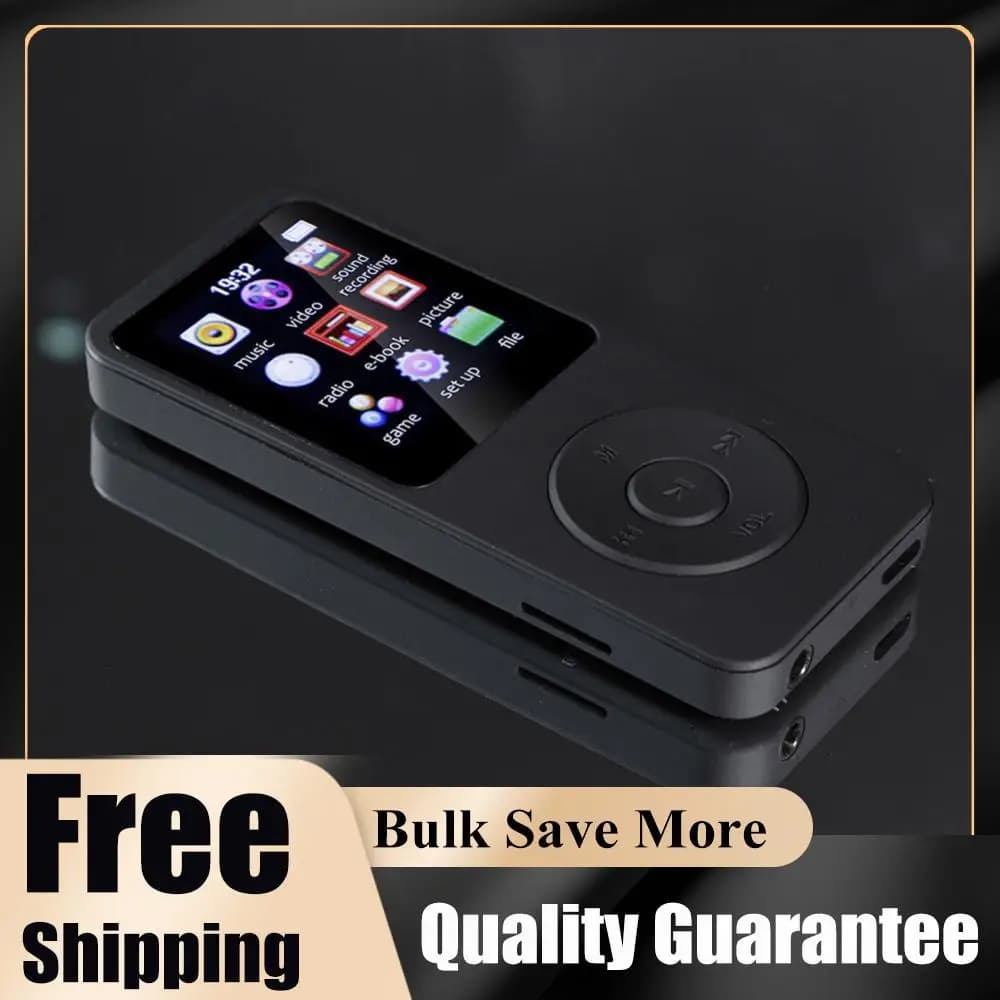 Lettore MP3 con altoparlante integrato Lettore musicale HiFi senza perdita di dati Compatibile con Bluetooth 5.0 Registratore vocale Supporto per registrazione di radio FM e e-book