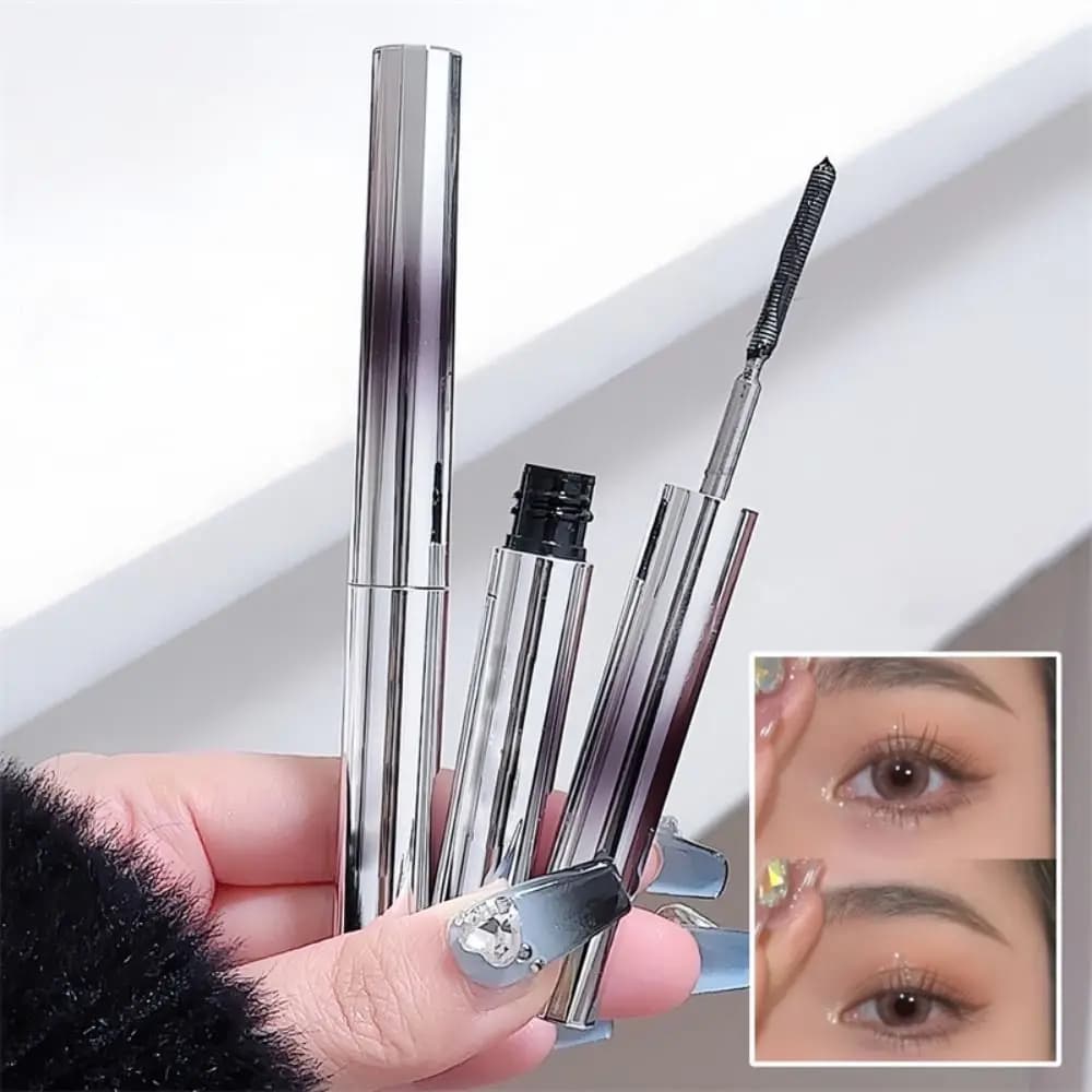 Black Mascara Iron Effect, Without Brush, Washable, Waterproof, Long Duration, for Extension Eyelashes