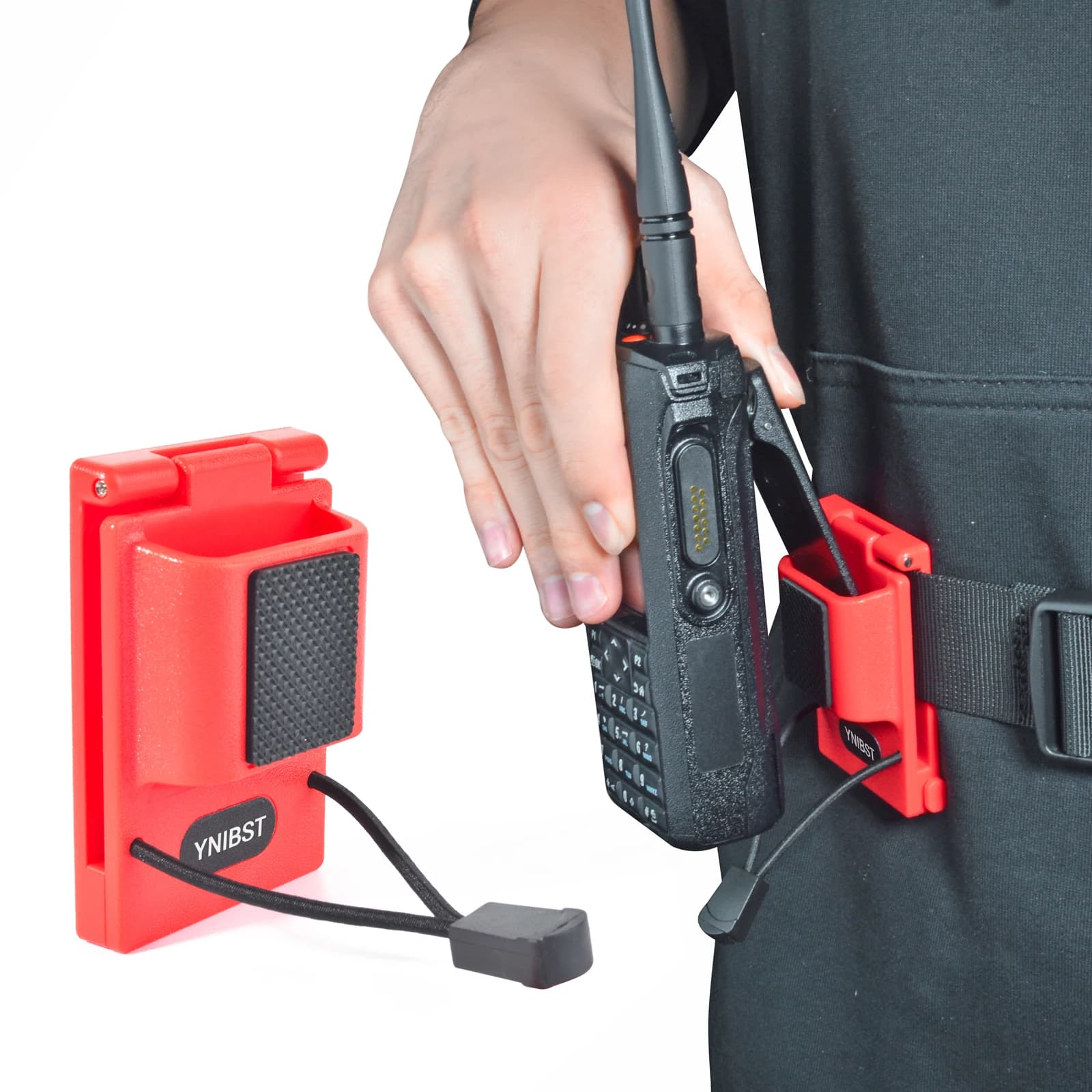 Supporto per clip da cintura per radio Custodia per clip per walkie-talkie a sgancio rapido per BaoFeng Kenwood Motorola Midland Radio bidirezionale portatile