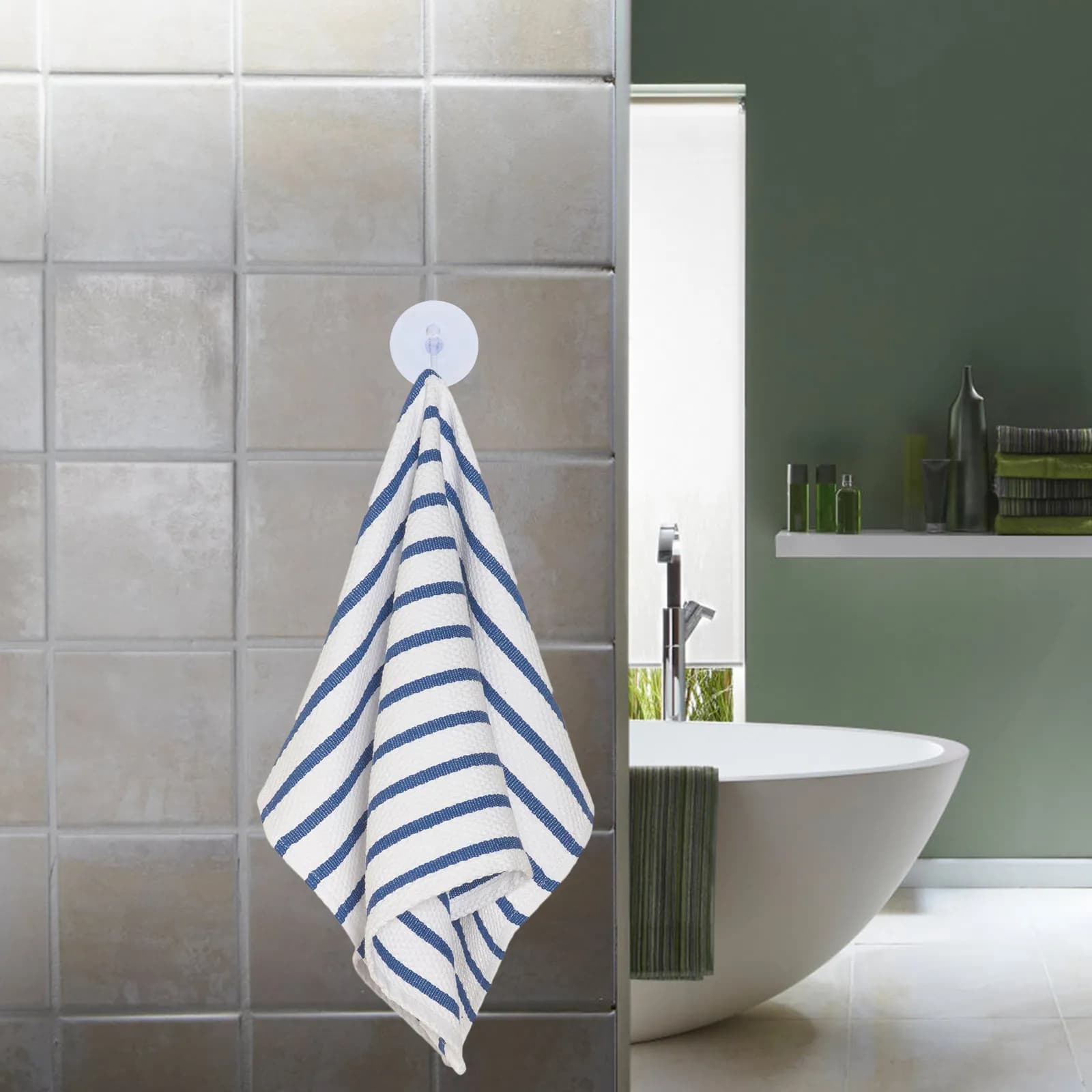 40 Pezzi Ganci a Ventosa Trasparenti Riutilizzabili per Bagno, Cucina, Finestre e Porte, Forte Tenuta, Facile Installazione