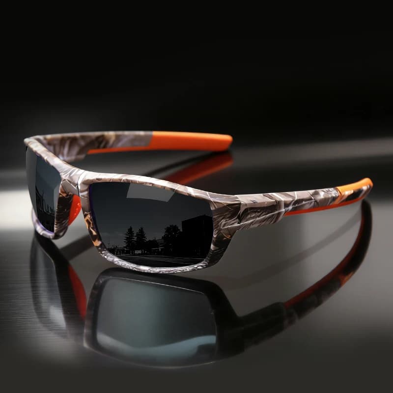 Occhiali da Sole Sportivi Polarizzati per Uomo e Donna, Occhiali per Ciclismo, Guida e Pesca, Stile Tattico Militare, Protezione UV400