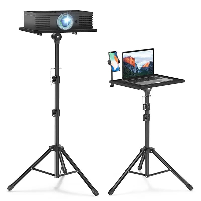 Supporto per proiettore Staffa per laptop portatile con altezza regolabile Treppiede da 22 a 45 pollici per presentazioni Home Cinema Studio all'aperto