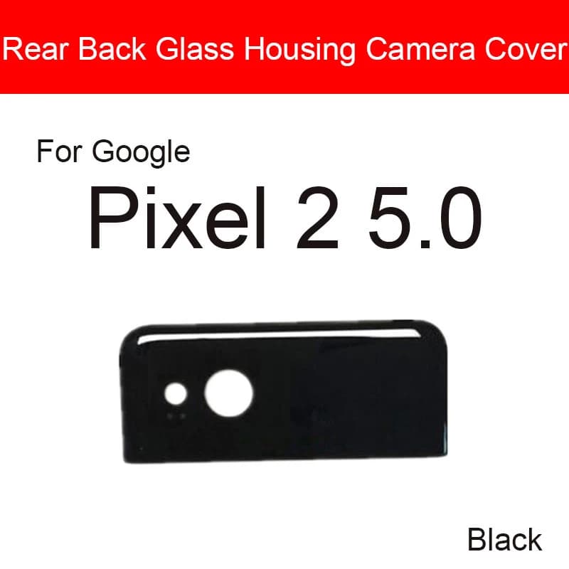 Porta del supporto dell'alloggiamento della copertura dell'obiettivo in vetro della fotocamera posteriore per HTC Google Pixel 5.0 XL 5.5 2 5.0 2 XL 6.0 Copri fotocamera posteriore con adesivo