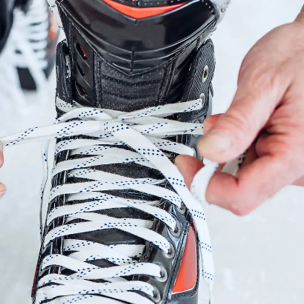 4 Pezzi Lacci per Pattini da Hockey Resistenti e Cerati, Anti-Gelo e Anti-Rottura, per Pattinaggio su Ghiaccio, Pattini Artistici, Pattini a Rotelle, Snowboard e Sport di Squadra